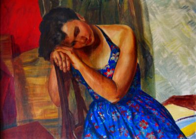 “Tamara” tempera on canvas, 90X65cm. 1958