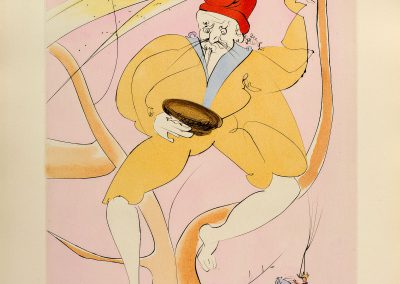 Salvador Dali From the series 'Japanese fairy tales’. Drypoints with pochoir in colors, on Arches paper Gerschmann, 48×38.5cm. 1995. Price: 1800$